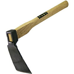 マルト大橋木工所 手打鍛造 片手鍬 バチ 大 390mm柄 13343