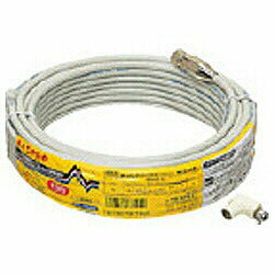 マスプロアンテナ 15mアンテナケーブル（防水F型接栓-直付未加工） S4C15MA(H)-P S4C15MAHP