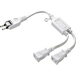 SANWA SUPPLY(����掠�ץ饤) TAP-EX2WN��AC�����ץ������Ÿ���Ĺ�����ɡ�2P/2�ĸ�/0.4m/�ۥ磻�ȡ� TAPEX2WN