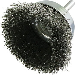 柳瀬 ヤナセ 軸付カップブラシ ステンレス線 6mm軸 ヤナセ CSU65