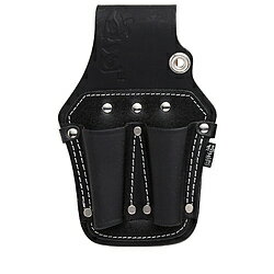 ツールがしっかり収納できるサイズで設計しました。とにかく丈夫！ツールに馴染んで使い易い黒染め牛床革製。