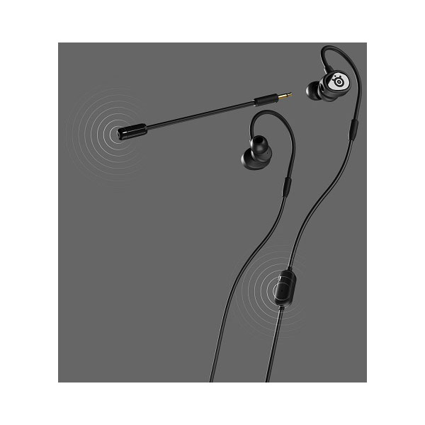 SteelSeries 61650 �����ߥ󥰥إåɥ��å� Tusq �֥�å� �Φ�3.5mm�ߥ˥ץ饰 /ξ�� /����եå������ס� 61650 [�����Բ�] [����Բ�]