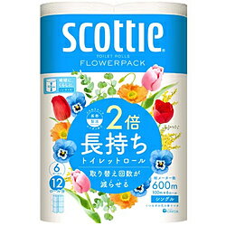 日本製紙クレシア スコッティフラワーパック2倍巻き 100m スコッティ scottie