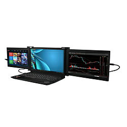 アペックス USB-C接続 2画面PCモニター Aqual ブラック AXD101M ［10.1型 /WUXGA(1920×1200） /ワイド］ AXD101M
