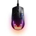 SteelSeries ゲーミングマウス Aerox 3 Black 62599 ［光学式 /有線 /6ボタン /USB］ 62599