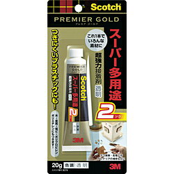 3Mジャパン 3M　超強力接着剤　プレミアゴールド　スーパー多用途2　透明　20g 9078 9078