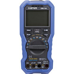 ■真の実効値測定が可能な6000カウントDMMです。■バックライト付で、暗い所でも安心です。■データホールド機能付です。■Dutyチェック機能、相対比較機能、非接触検電機能付（NCV）。■電池の消耗を防ぐオートパワーオフ機能を搭載しています。■テストリードを背面に取り付けて収納可能■暗い所で便利なLEDライトを製品先端に装備。■衝撃を緩和するホルスターケース付き■工業現場での電圧等のチェックに■電気工作での電圧等のチェックに■学校での技術実習等のチェックに■直流電圧(V)：1000■交流電圧(V)：750■直流電流(A)：20■抵抗(Ω)：60M■交流電流(A)：20■コンデンサ：60mF■サイズ(mm)：W89×H190×D40■検波方式：真の実効値方式（True RMS）■最大表示(真の実効値測定が可能な6000カウントDMMです。