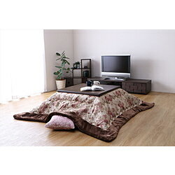 花柄エレガンスの上品なこたつ布団です。■ジャガード織り柄は転写プリントではなく生地に織り込まれているので、より立体的に見え、色落ちもしにくいです。■裏地はフランネル使用。表生地はザラザラ感がありますが、4辺の縁と裏地はふわふわで温かいです。...