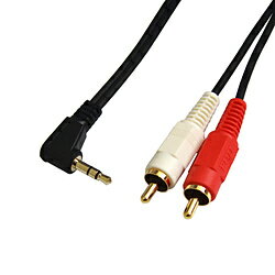 ●規　格片側：φ3.5mmL型ステレオミニプラグ（オス）×1片側：RCAプラグ（オス）×2●長さ：2m●色：ブラック●プラグ：金メッキプラグ●線　材：高純度OFCケーブル(99.996%)長さ2.0m形状ミニプラグ・標準プラグ　-　RCA（ピンプラグ）デジタルプレーヤー・パソコン等のLINE・ヘッドホン端子とコンポ・アンプ等のピン端子（赤・白）を接続するステレオ音声ケーブルです。