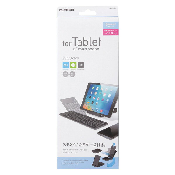 ELECOM(���쥳��) TK-FLP01BK ���֥�å�/���ޡ��ȥե����б� Bluetooth�����ܡ��ɡ����ܸ�79����/�ѥ󥿥����/�֥�å��� TKFLP01BK