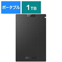 BUFFALO(バッファロー） SSD-PG1.0U3-BC 外付けSSD USB-A接続 ブラック ［1TB /ポータブル型］ SSDPG1.0U3BC 【sof001】 振込不可 代引不可