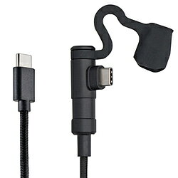 デイトナ 充電ケーブル 20cm USB-C ＆ USB-C Android対応 L字コネクター 17211 17211