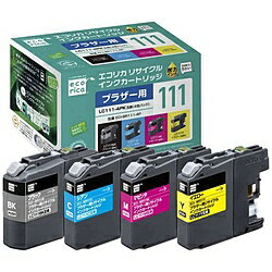楽天市場 エコリカ リサイクル ブラザー Lc111 4pk 4色 対応 リサイクルインクカートリッジ Eci Br111 4p Ecibr1114p ソフマップ楽天市場店 みんなのレビュー 口コミ