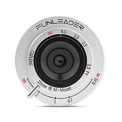 FUNLEADER ボディキャップレンズ FUNLEADER CAPLENS 18mm f/8.0 M ライカMマウント用 シルバー FL188M(S) ［ライカM］ FL188MS