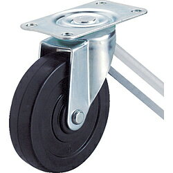 トラスコ中山 台車用キャスター Φ100 ゴム車 自在 TYSG100RH TYSG100RH