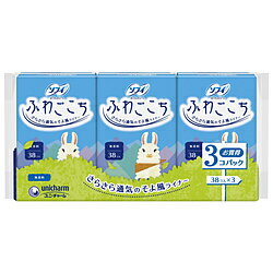 ユニチャーム 【sofy（ソフィ）】ふわごこち無香料　38枚×3〔サニタリー用品（生理用品）〕 [振込不可]