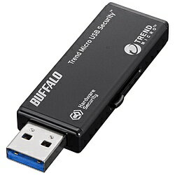 楽天ソフマップ楽天市場店BUFFALO（バッファロー） 【Trend Micro USB Security 1年間】USB3.0対応 USBメモリー　ウイルスチェックモデル （16GB・ブラック）　RUF3-HSL16GTV RUF3HSL16GTV