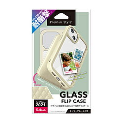 PGA iPhone 13 miniб 5.4inch 饹եåץ Premium Style ƥĴܥ꡼ PG-21JGF04IV PG21JGF04IV