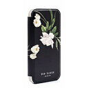 TEDBAKER Ted Baker - Folio Case for iPhone 13 Pro [ Elderflower Black Silver ] 84318