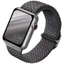 KENZAN UNIQ ASPEN BRAIDED APPLE WATCH STRAP 40/38MM - GRANITE GREY iGREYj UNIQ-40MM-ASPGRY UNIQ40MMASPGRY