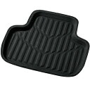BONFORM 6448-06BK カーマット エックスギア 軽自動車用 リア用1枚入り 防水 丸洗いOK ズレ防止加工 サイズ:48×41cm カラー:ブラック 644806BK