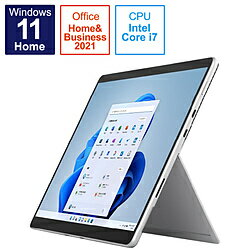 Microsoft(ޥե) Surface Pro8 [Windows 11 Home/Intel Core i7/SSD 1TB/ 16GB/ץ/2021ǯ] EEB-00010 Windows֥å EEB00010