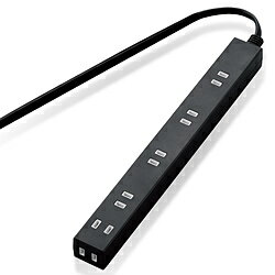 ELECOM(���쥳��) �ۤ����ɻߥ���å����դ�������Ÿ����åס�������2�ԥ󼰡�6�ĸ����֥�å���2��0m�ˡ�T-NSL-2620BK TNSL2620BK