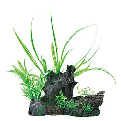 ジェックス 癒し水景 MIXプランツ ロック 黒