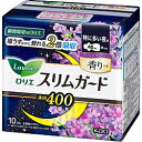 花王 ロリエ スリムガード ラベンダーの香り 特に多い夜用400 羽つき 40cm 10コ入 ロリエ 白