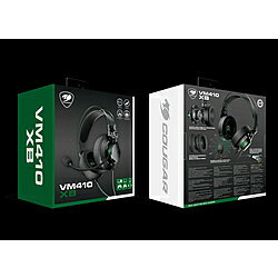 COUGAR CGR-P53X-550 ゲーミングヘッドセット VM410 XB グリーン ［φ3.5mmミニプラグ /両耳 /ヘッドバンドタイプ］ CGRP53X550 【864】