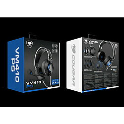 COUGAR CGR-P53S-550 ゲーミングヘッドセット VM410 PS ブルー ［φ3.5mmミニプラグ /両耳 /ヘッドバンドタイプ］ CGRP53S550 【864】