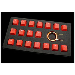 TAIHAO kL[LbvlUSzp Rubber Gaming Backlit 18L[ bh th-rubber-keycaps-red-18 RUBBERSRED18