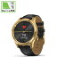 GARMIN(ߥ) vivomove Luxe Black Embossed Leather / 24K Gold 010-02241-72 0100224172