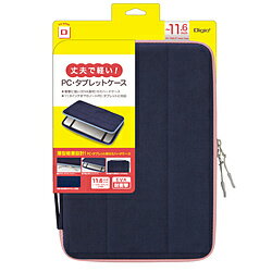 Nakabayashi ノートパソコン / タブレットPC対応［～11.6インチ］ 汎用PCセミハードケース ネイビー×ピンク SZC-FC112001NBP SZCFC112001NBP