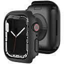 アイキューラボ Apple Watch7 41mm PCカバー AWPC41BK(2)