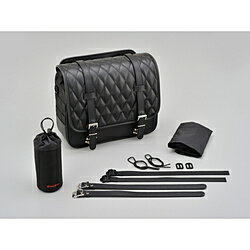 デイトナ ヘンリービギンズ バイク用 サイドバッグ 12L ダイヤパターン サドルバッグ DHS-21 ブラック 24364 24364