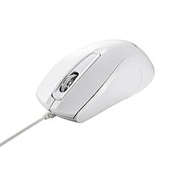 BUFFALO(バッファロー） マウス SIAA抗菌 ホワイト BSMBU118WH ［BlueLED /有線 /3ボタン /USB］ BSMBU118WH