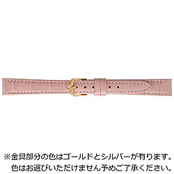 かん幅14mm美錠幅12mm素材牛革型押しバネ棒バネ棒付属なしバンビ　型押し ピンク 14ミリ BKA005PL