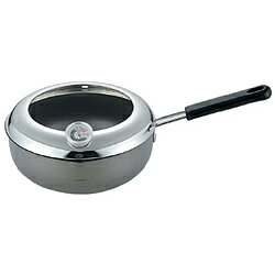 Ih/Gas Compatible - タマハシ 縁（えにし）温度計付天ぷら鍋片手 20cm（IH対応） EN-T20S ［IH対応］ ENT20S