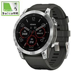 GARMIN(ガーミン) 010-02540-04 fenix 7 【Suica対応】 GARMIN Silver Graphite 0100254004