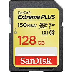 SanDisk(サンディスク) SanDisk エクストリーム プラス SDXC UHS-I 128GB SDSDXW5-128G-JBJCP ［128GB /Class10］ SDSDXW5128GJBJCP   
