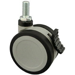 Rakuten - 東信製作所 ねじ込み双輪キャスター　75径　自在ダブルストッパー付　KTSD75BM12XP1.75 KTSD75BM12XP1.75