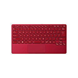 FUJITSU(富士通） キーボード FMV Mobile Keyboard(iPadOS/Mac/Windows11対応) ガーネットレッド FMV-NKBUR ［有線・ワイヤレス /Bluetooth・USB-A＋USB-C］ FMVNKBUR