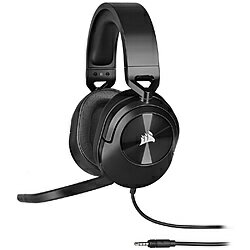 CORSAIR(コルセア) CA-9011260-AP ゲーミングヘッドセット HS55 Stereo Carbon ブラック ［φ3.5mmミニプラグ /両耳 /ヘッドバンドタイプ］ CA9011260AP