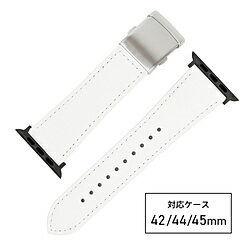 バンビ Apple Watch(アップルウォッチ)対応バンド 本革 スコッチガード 強力撥水 【対応ケースサイズ:49/46/45/44/42mm】 ホワイト RWM522WW RWM522WW