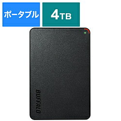 BUFFALO(バッファロー） HD-PCFS4.0U3-BBA(ブラック)　USB3.1(Gen.1)対応 ポータブルハードディスク HDPCFS4.0U3GBA 