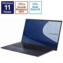 ASUS(エイスース) ノートパソコン ExpertBook B9 スターブラック B9400CBA-KC0207WS ［14.0型 /Windows11 Home /intel Core i5 /メモリ：16GB /SSD：512GB /Office HomeandBusiness /日本語版キーボード /2022年8月モデル］ B9400CBAKC0207WS