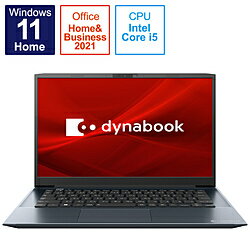 dynabook ダイナブック ノートパソコン dynabook M6 オニキスブルー P2M6VBEL ［14.0型 /Windows11 Home /intel Core i5 /メモリ：8GB /SSD：512GB /Office HomeandBusiness /日本語版キーボー…