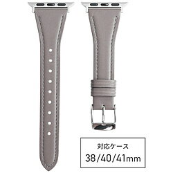 バンビ Apple Watch(アップルウォッチ)対応バンド 本革 スタンダードレザー 【対応ケースサイズ:42/41/40/38mm】 グレー RWC027GU RWC027GU バンビ Apple Watch(アップルウォッチ)対応バンド 本革 スタンダードレザー 【対応ケースサイズ:42/41/40/38mm】 グレー RWC027GU RWC027GU