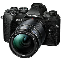 OMSYSTEM OM-5 14-150mm II レンズキット ミラーレス一眼カメラ ブラック ［ズームレンズ］ OM514150MM [振込不可]